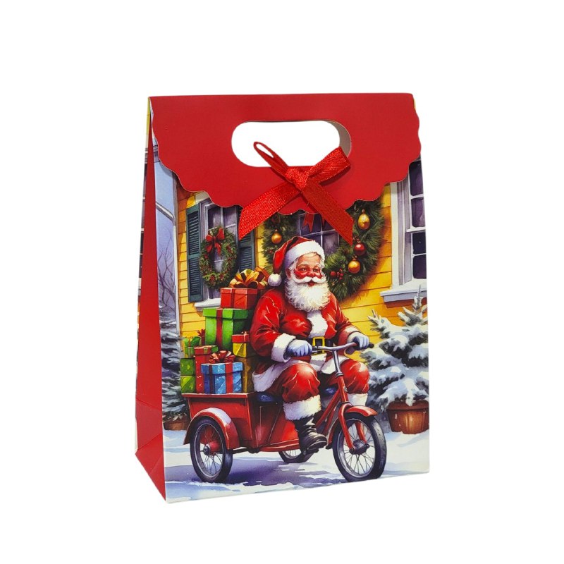 BOLSA DE REGALO NAVIDEÑA MINI PEQUEÑA 16X21CM