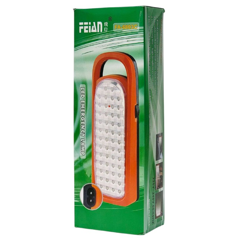 LUZ LED, LAMPARA RECARGABLE CON CAPACIDAD DE 2000MAH, ALTA CAPACIDAD, DURADERA, 33 LEDS, DE LARGA DURACION, ALTA POTENCIA Y BRILLO AJUSTABLE FEIAN FA 6803C