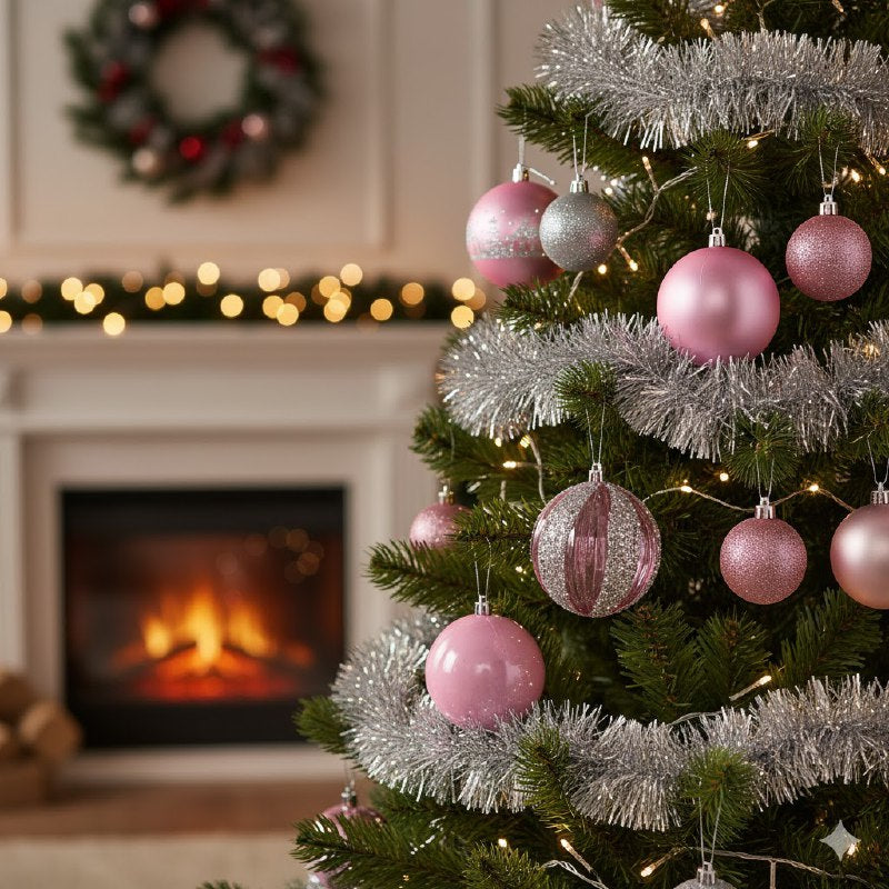 DECORACION ADORNO NAVIDEÑO PAQUETE DE 24 BOLAS DECORATIVAS, 8CM 39X58X84 IDEALES PARA DARLE UN TOQUE UNICO A TU ARBOL DE NAVIDAD