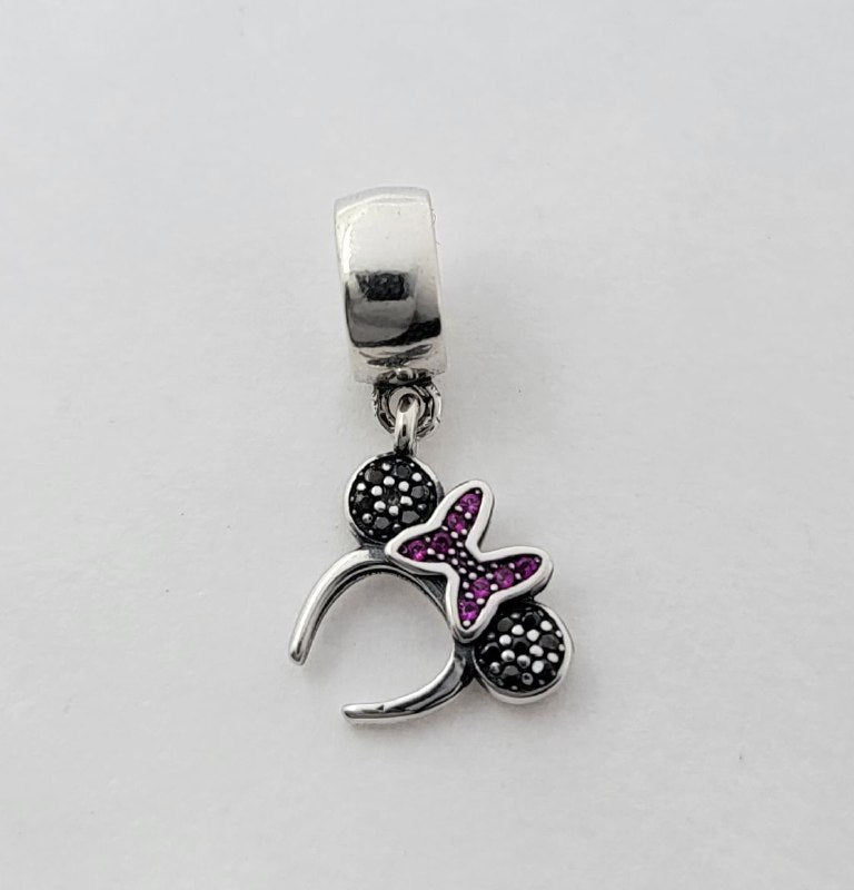 PCHARM4106 FORMA DE VINCHA MINNIE PANDORA PLATA 9.25