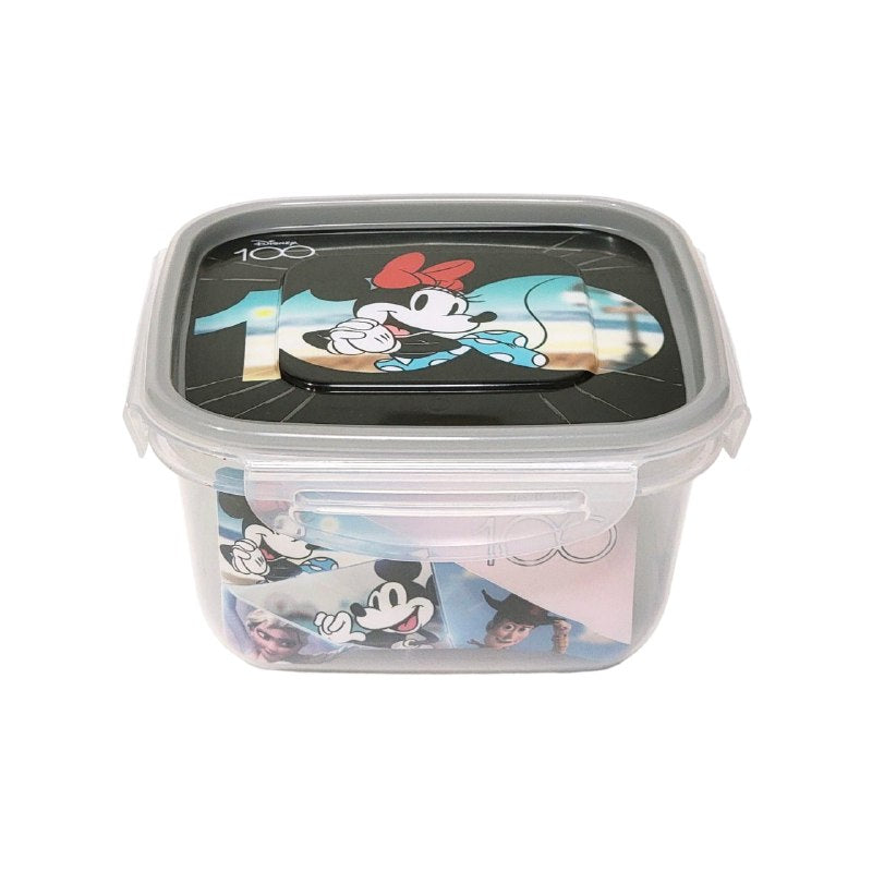 ORGANIZADOR RECIPIENTE PARA NIÑOS CON DISEÑO DE MICKEY Y MINNIE MOUSE TAMAÑO PEQUEÑO