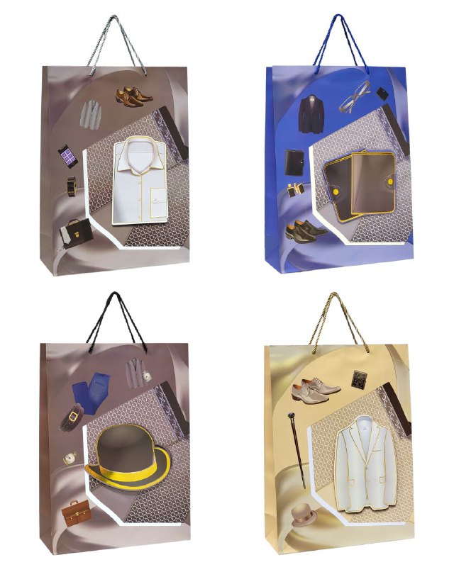 BOLSA DE REGALO PARA HOMBRE GRANDE 30X12X41.5CM