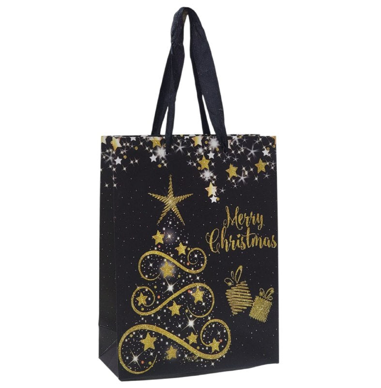 BOLSA DE REGALO NAVIDEÑA PAQUEÑA 18X24X8CM