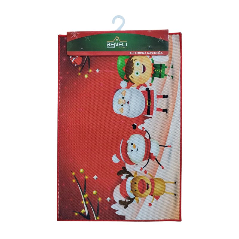 ALFOMBRAS DECORATIVAS NAVIDEÑAS PARA PISO ELEGANTES Y FESTIVAS 40X60CM, CREAN UNA ATMOSFERA MAGICA EN TU ENTRADA, COCINA O PASILLO BENELI HOME 8 ESTILOS