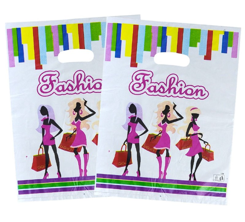 BOLSA DE REGALO PLASTICA GRANDE 30X40CM, PAQUETE 100UND