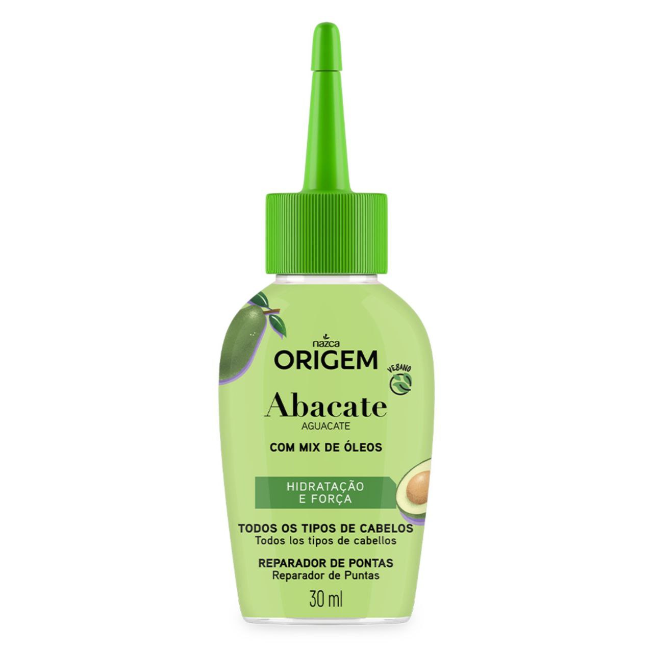 ACEITE PARA EL CABELLO DE AGUACATE REPARADOR DE PUNTAS Y MIX DE OLEOS NAZCA ORIGEM 30ML