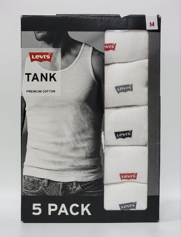 CAMISETA SIN MANGAS PARA CABALLERO ALGODON PREMIUM LEVIS 5UND M
