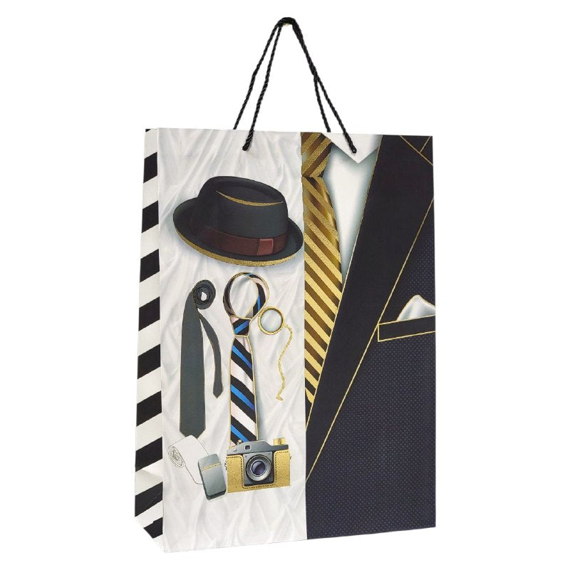 BOLSA DE REGALO PARA HOMBRE GRANDE 30X12X41.5CM