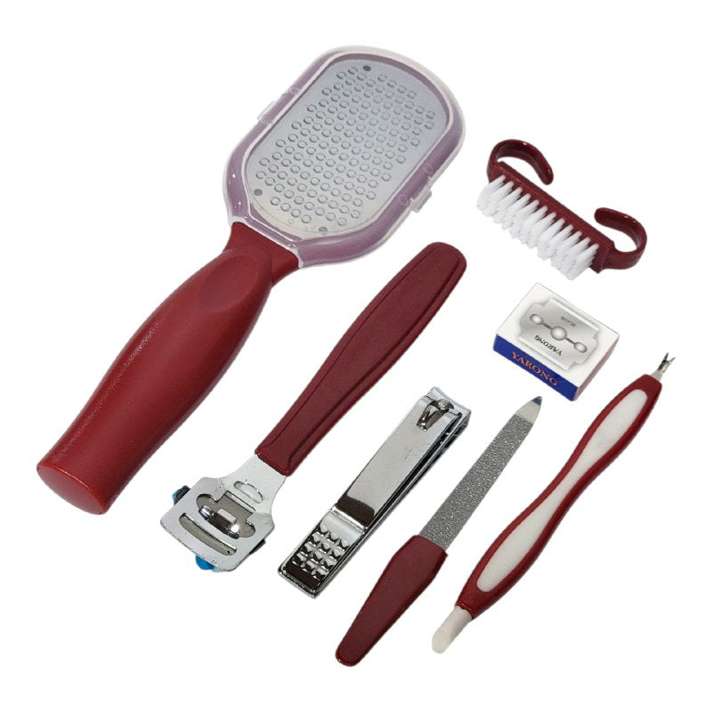 SET DE PEDICURA DE 7 PIEZAS PARA EL CUIDADO DE LAS UÑAS Y LOS PIES YARONG