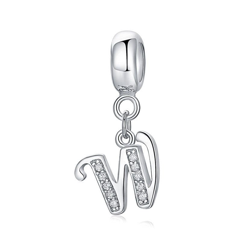 PCHARM4056$W LETRA W PANDORA PLATA 9.25