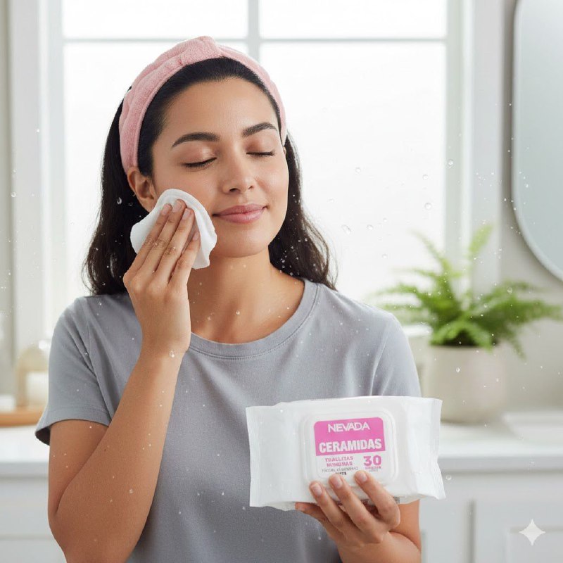 TOALLITAS HUMEDAS FACIALES DE CERAMIDAS NEVADA 30UND