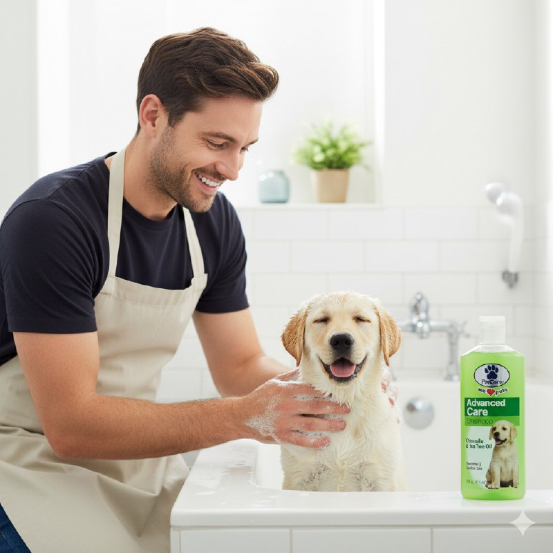SHAMPOO PARA PERROS DE ACEITE DE TE DE ARBOL Y CITRONELA PETCARE 414ML