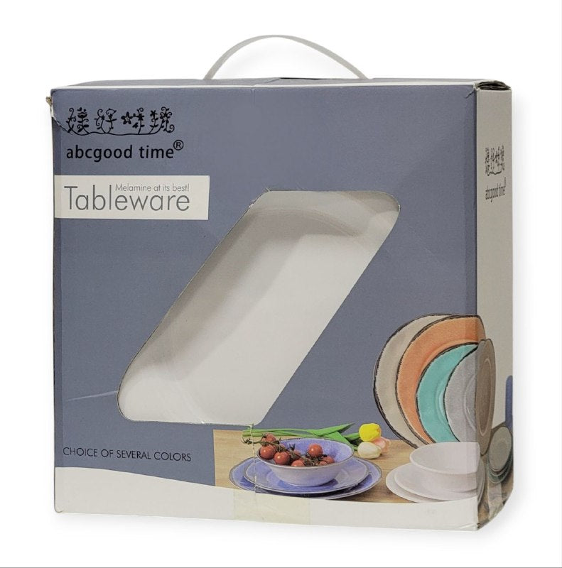 PLATOS JUEGO DE VAJILLA DE MELAMINA SUPERFICIE DURA, DIFICIL DE ROMPER 12UND