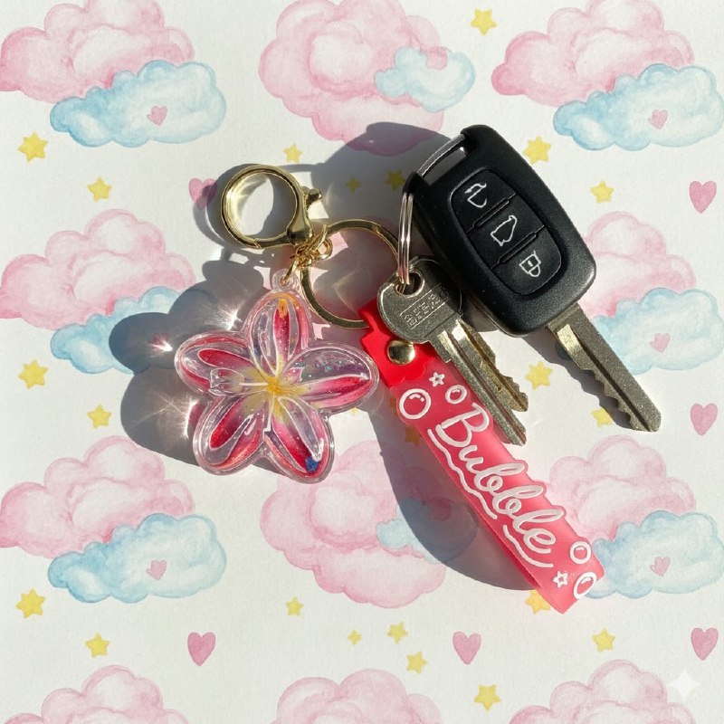 LLAVEROS DE ARENA MOVEDIZA LIQUIDA, 6 ESTILOS DISPONIBLES