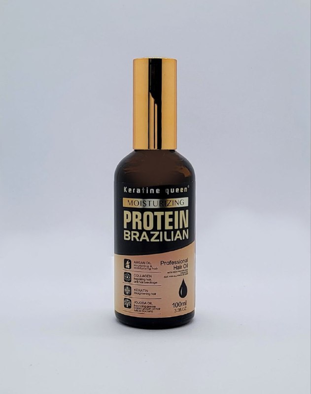 ACEITE CAPILAR CON PROTEINAS Y ARGAN Y JOJOBA Y COLAGENO NUTRITIVO KERATINE QUEEN 100ML