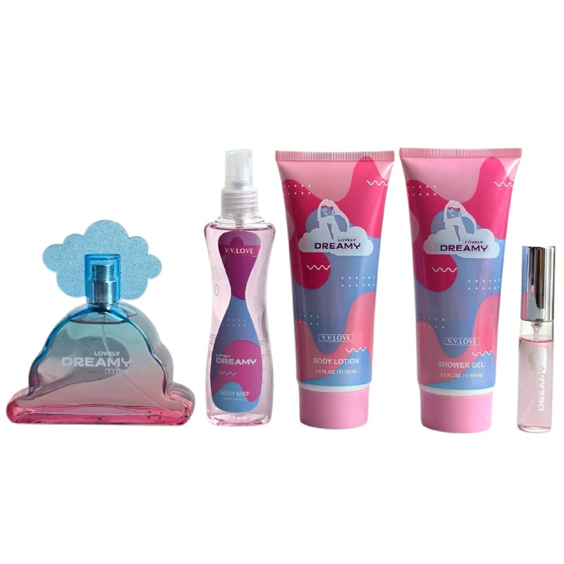SET VV LOVE LOVELY DREMAY EDP 100ML, EDP 10ML, BODY LOTION 150ML, SHOWER GEL 150ML, SLPASH 100ML (M)