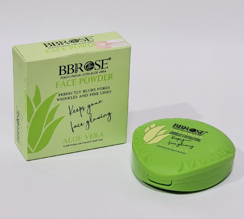 POLVOS DE MAQUILLAJE FACILES COMPACTOS DE ALOE VERA, DIFUMINA LAS ARRUGAS Y LINEAS FINAS, ACTUA COMO BASE CON MINIMO COLOR Y TEXTURA, ACABADO MATE TRANSLUCIDO TONO 02 BBROSE FACE POWDER