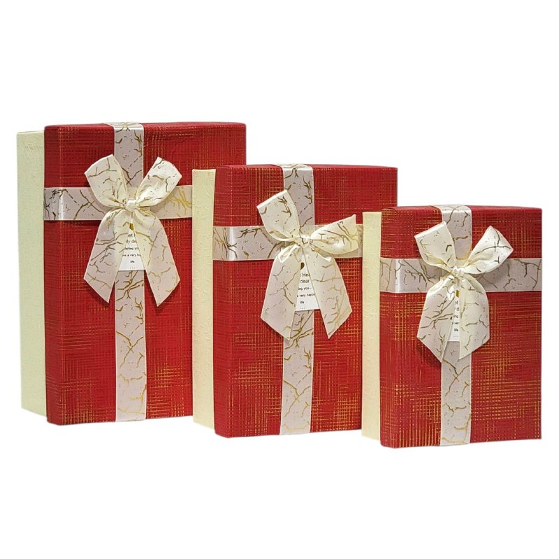 CAJA DE REGALO CUADRADA, 3 TAMAÑOS