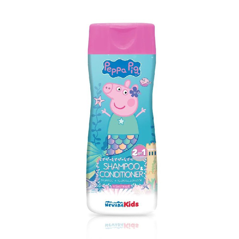 SHAMPOO Y ACONDICIONADOR 2 EN 1 PEPPA PIG NEVADA KIDS 473ML