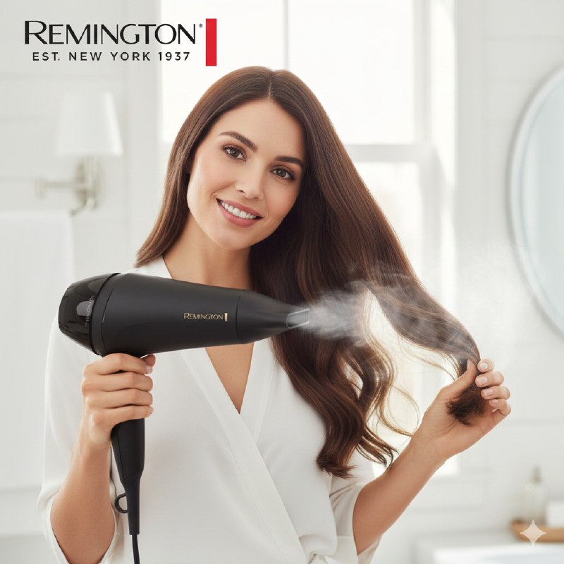 SECADORA PARA EL CABELLO DE SECADO RAPIDO Y MAYOR PROTECCION DE 2200W Y AJUSTE DE TEMPERATURA REMINGTON