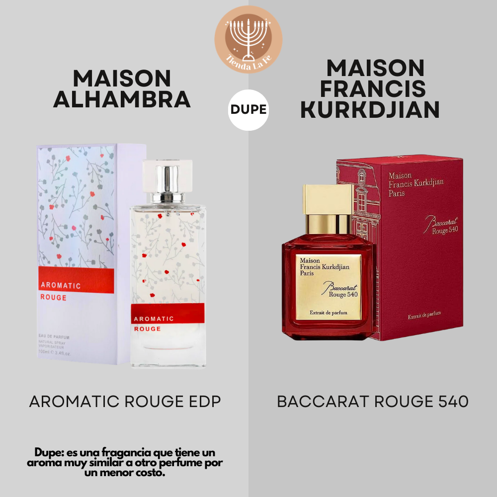 MAISON ALHAMBRA AROMATIC ROUGE EDP 100ML (M) (DUPE MAISON FRANCIS KURKDJIAN BACCARAT ROUGE EDP)