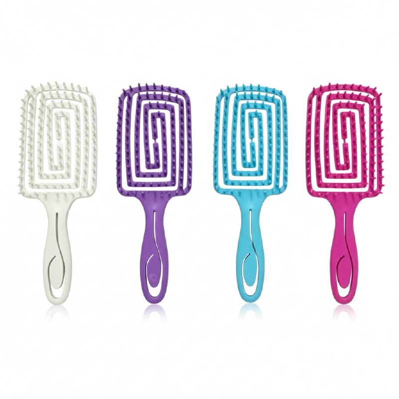 CEPILLO PEINE PARA EL CABELLO PARA CONTROLAR EL FRIZZ STAY BEAUTIFUL 8X23CM, 4 ESTILOS