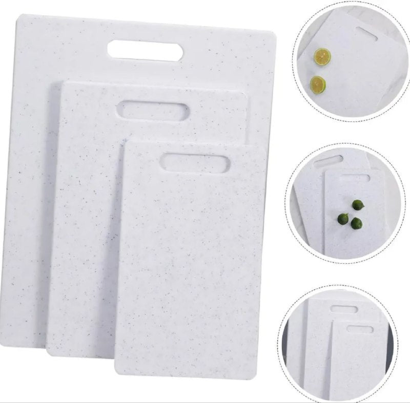 TABLAS DE PICAR,JUEGO  3 TABLAS BLANCO Y NEGRO DE TABLAS DE CORTAR DE 3 PIEZAS, EVITA EL CONTACTO CON CALOR, OLLAS, SARTENES, APTA PARA LAVAVAJILLAS, RESISTENTE AL CALOR, NO SE DEFORMAN NI ASTILLAN CHOPPING BOARD