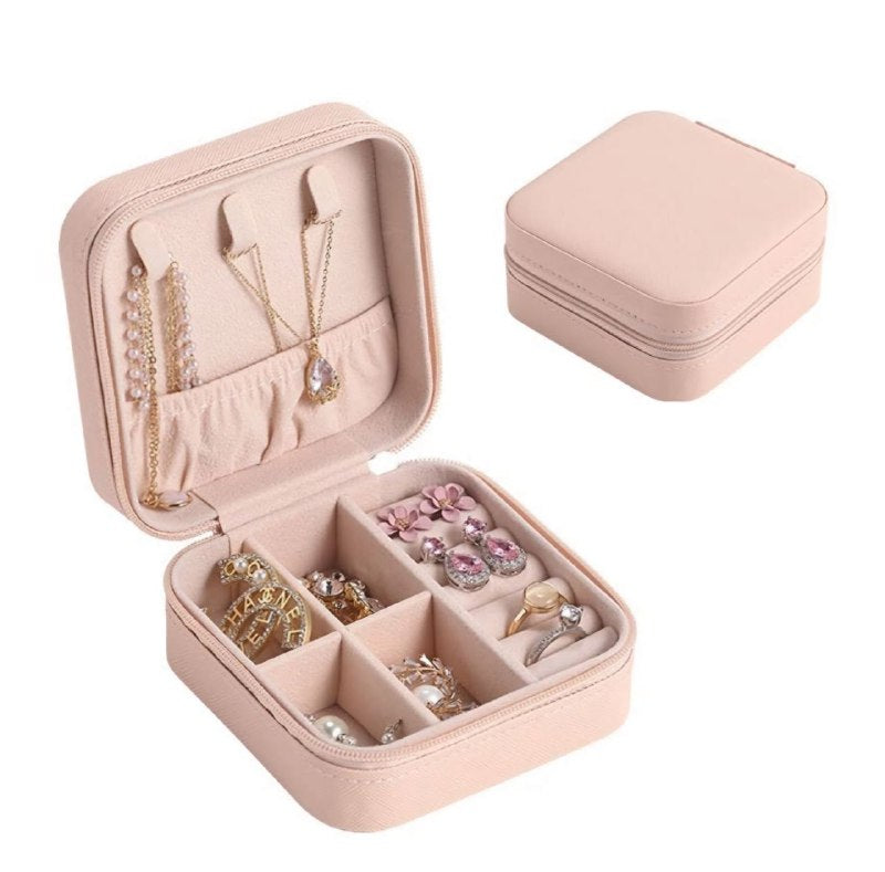 ORGANIZADOR DE JOYAS, MINI JOYERO PORTATIL, IDEAL PARA ANDAR EN EL BOLSO 5 COLORES