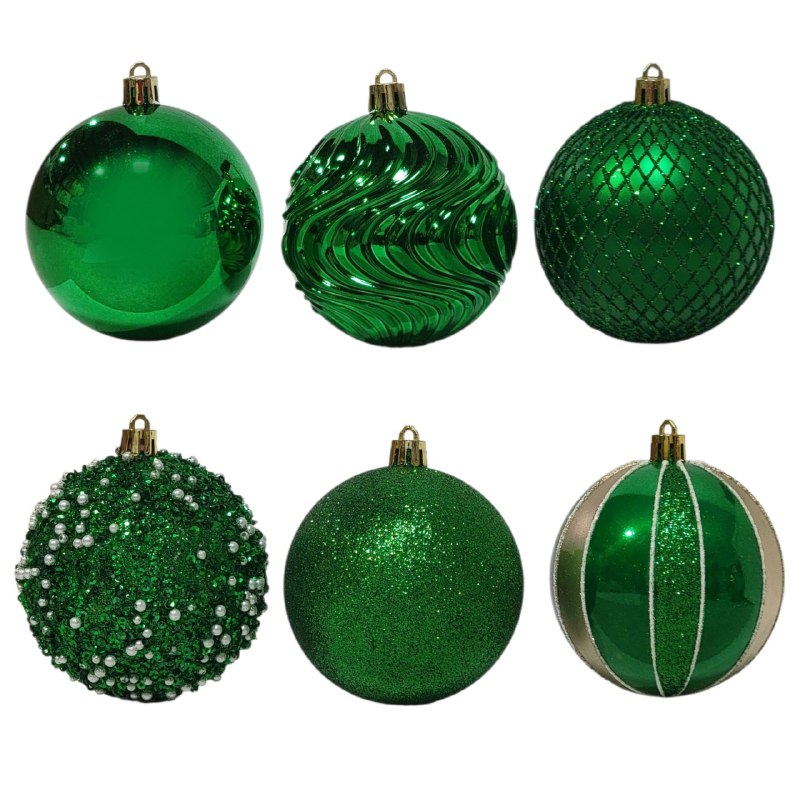 DECORACION ADORNO NAVIDEÑO PAQUETE DE 16 BOLAS DECORATIVAS 8CM 49x49x65, IDEALES PARA DARLE UN TOQUE UNICO A TU ARBOL DE NAVIDAD