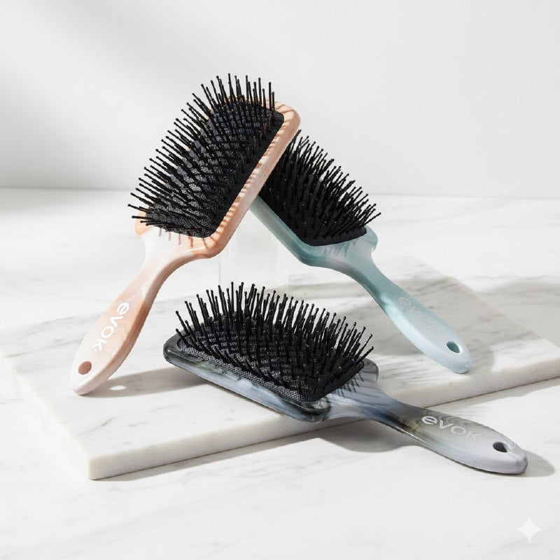 CEPILLO PEINE PARA EL CABELLO DESENREDANTE SUAVE 3 ESTILOS EVOK