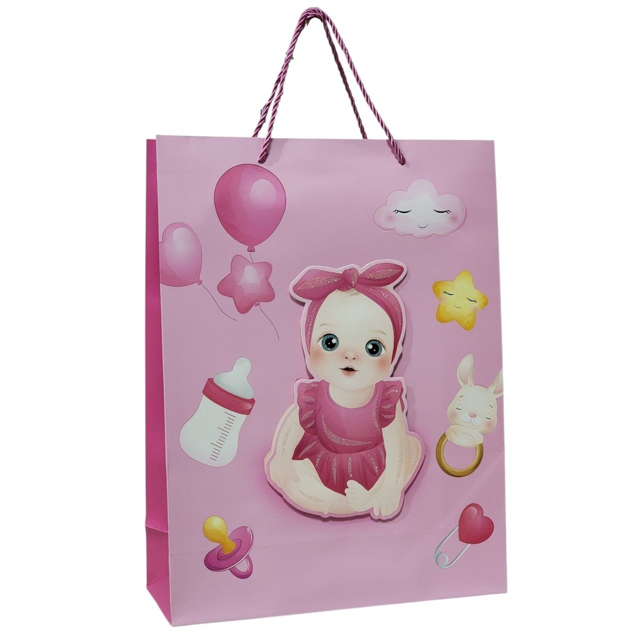 BOLSA DE REGALO PARA BABY SHOWER GRANDE  30X40X12CM