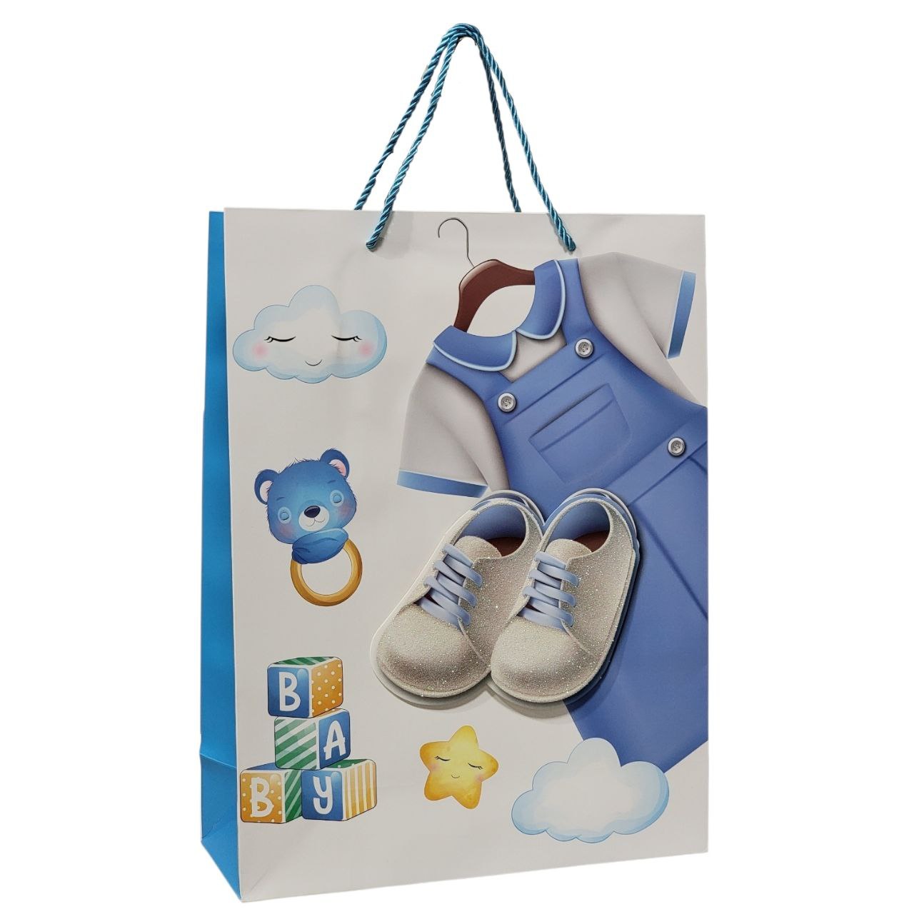 BOLSA DE REGALO PARA BABY SHOWER GRANDE  30X40X12CM
