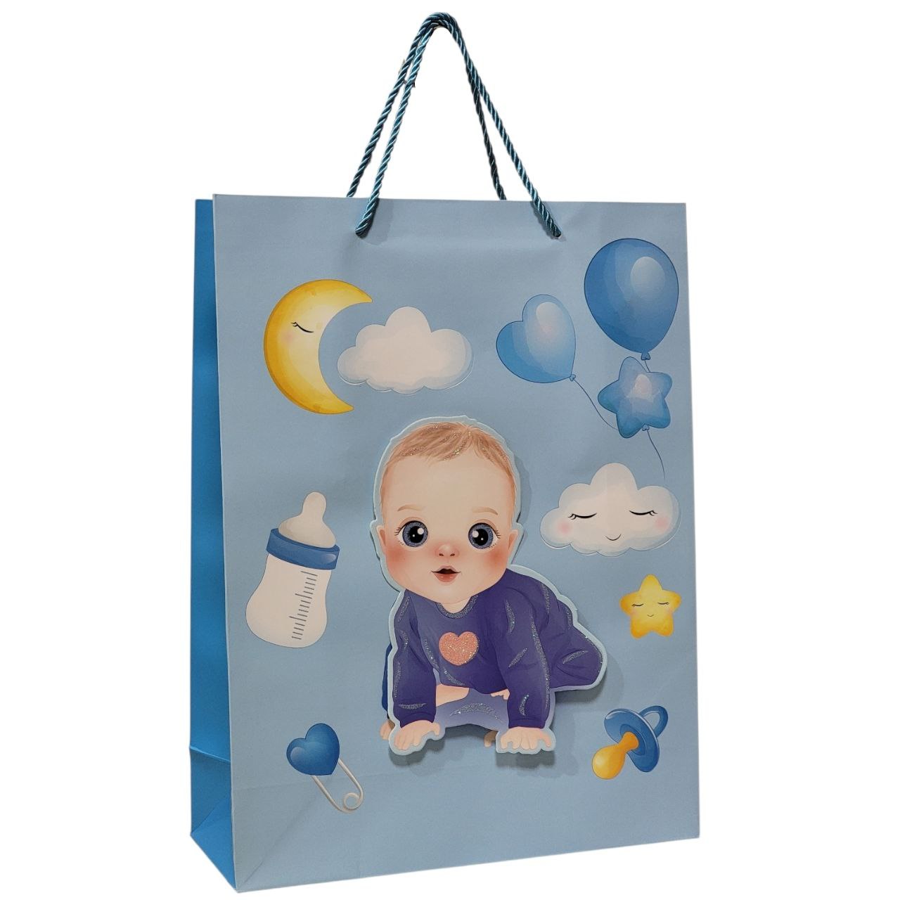 BOLSA DE REGALO PARA BABY SHOWER GRANDE  30X40X12CM