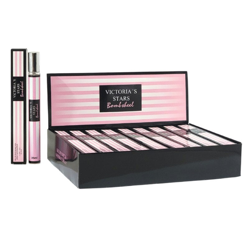 PERFUME EN TUBO PARA DAMA VICTORIAS STAR BOMBSBEEL EDP 35ML (M) (AROMA SIMILAR VS BOMBSHELL)