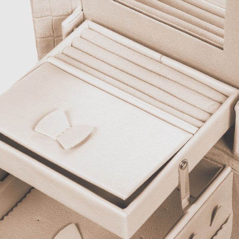 ORGANIZADOR JOYERO ELEGANTE PORTATIL, CAJA DE ALMACENAMIENTO DE JOYAS, FACIL DE TRANSPORTAR