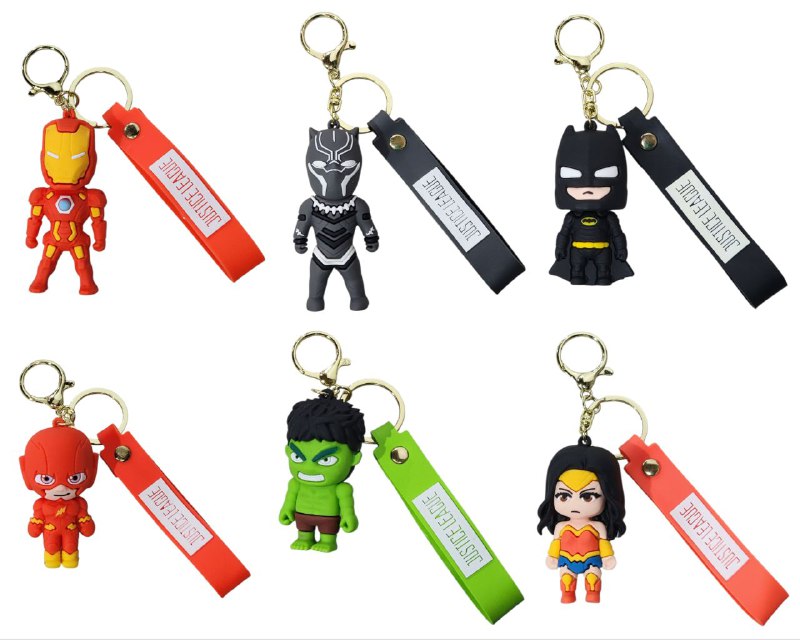 LLAVEROS DE MARVEL LOS VENGADORES 6 ESTILOS DISPONIBLES