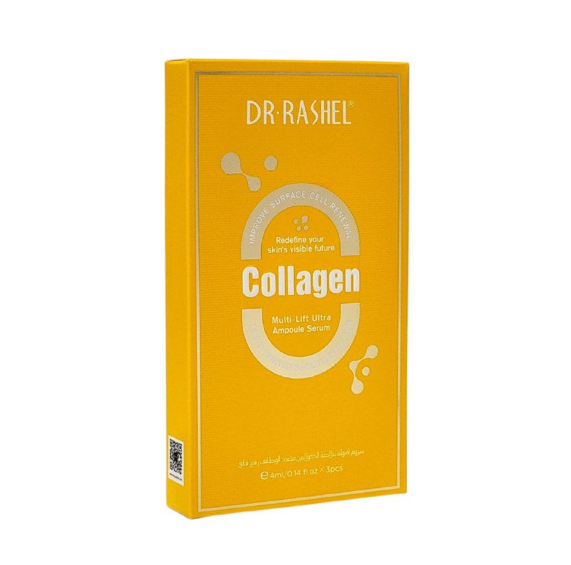 SUERO FACIAL EN AMPOLLETAS DE COLAGENO REJUVENECEDOR SUAVIZANTES DR RASHEL 4MLX3