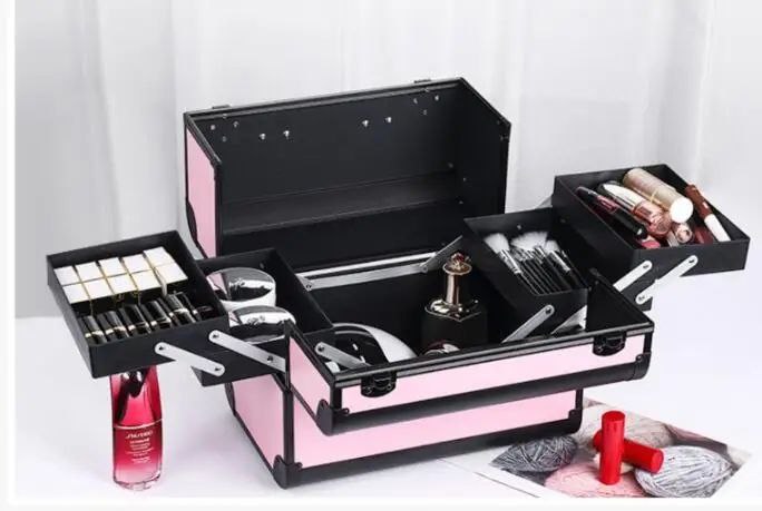 ESTUCHE ORGANIZADOR PROFESIONAL PARA MAQUILLAJE COSMETIQUERA