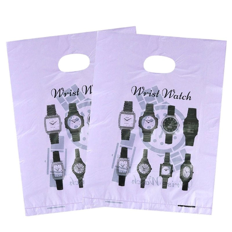 BOLSA DE REGALO PLASTICA MEDIANA 25X35CM, PAQUETE 100UND