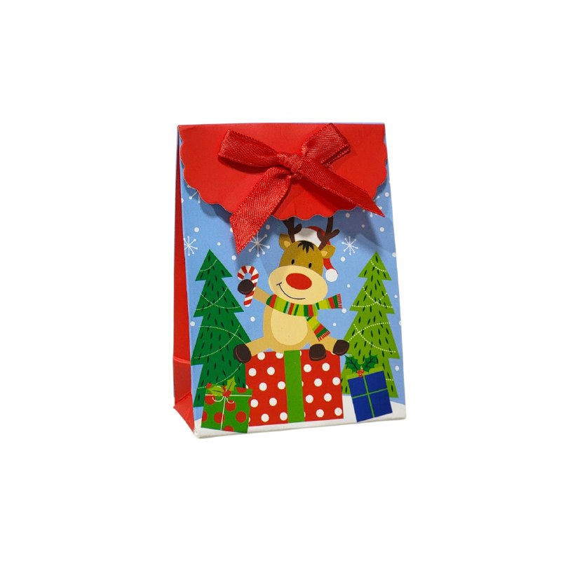 BOLSA DE REGALO NAVIDEÑA PEQUEÑA XXS 7CMX10CM, 15 ESTILOS