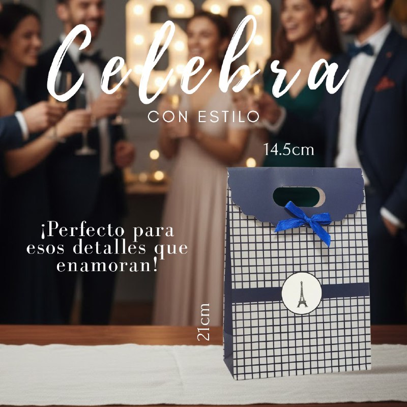 BOLSA DE REGALO MEDIANA 14.5X21CM