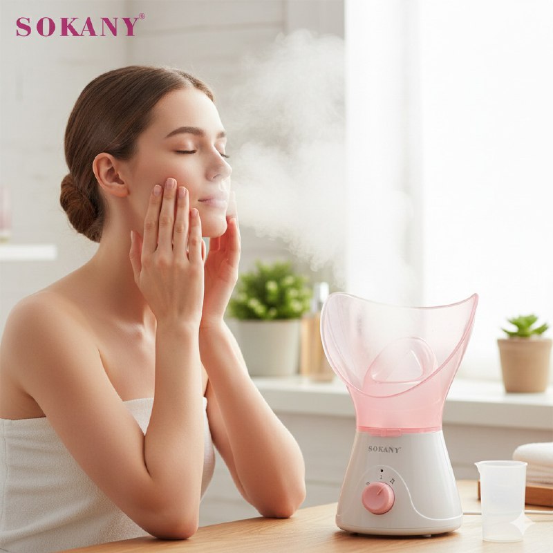 MAQUINA FACIAL DE VAPOR IONICO DE 140W DE ALTA POTENCIA PARA APERTURA DE POROS, ELIMINA PUNTOS NEGROS Y IMPERFECCIONES SOKANY SK-1080