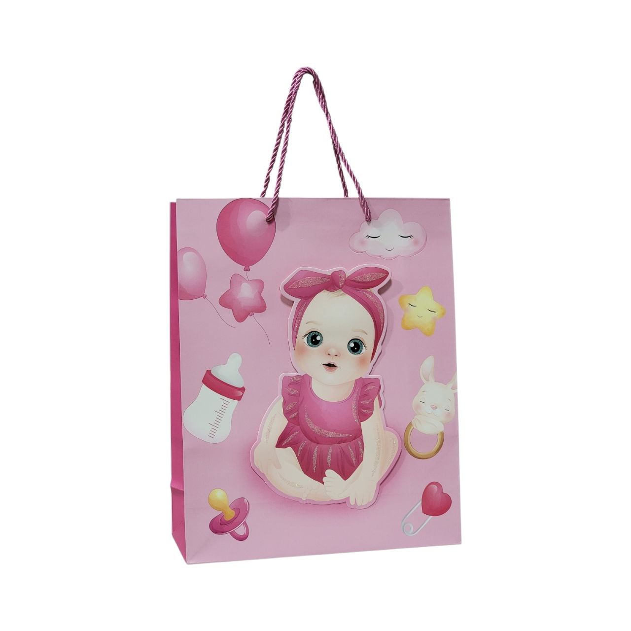 BOLSA DE REGALO PARA BABY SHOWER MEDIANA 32X26X10CM