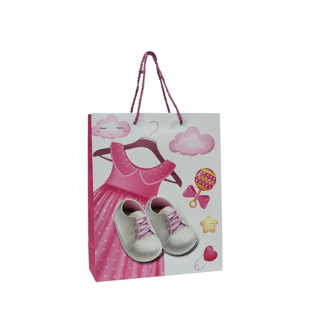 BOLSA DE REGALO PARA BABY SHOWER MEDIANA 32X26X10CM