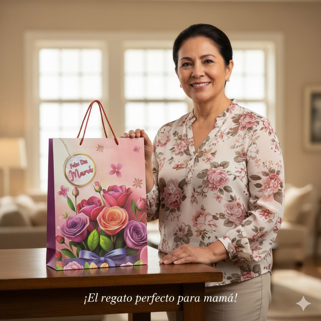 BOLSA DE REGALO PARA MAMÁ GRANDE 30X40X12CM