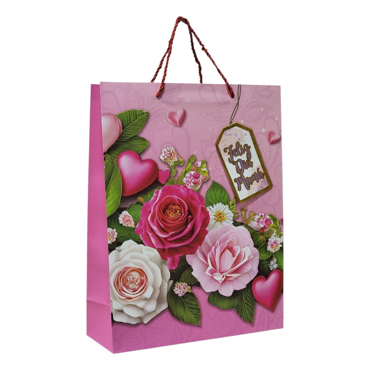 BOLSA DE REGALO PARA MAMÁ GRANDE 30X40X12CM