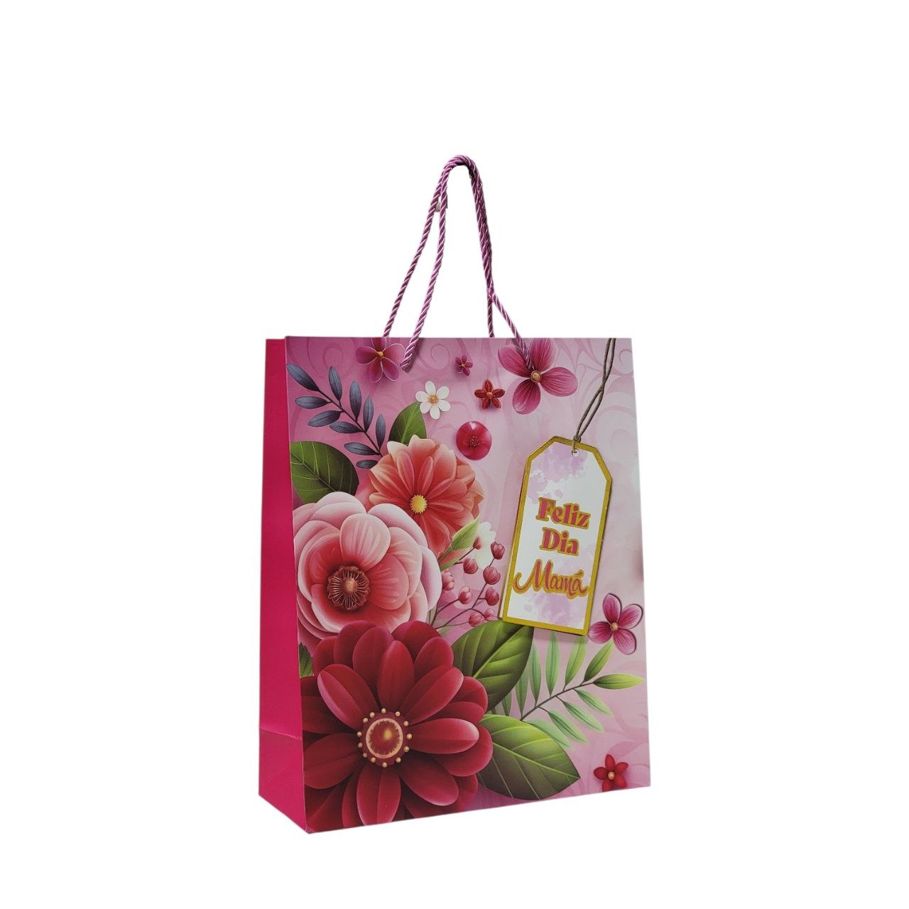 BOLSA DE REGALO PARA MAMÁ MEDIANA 32X26X10CM