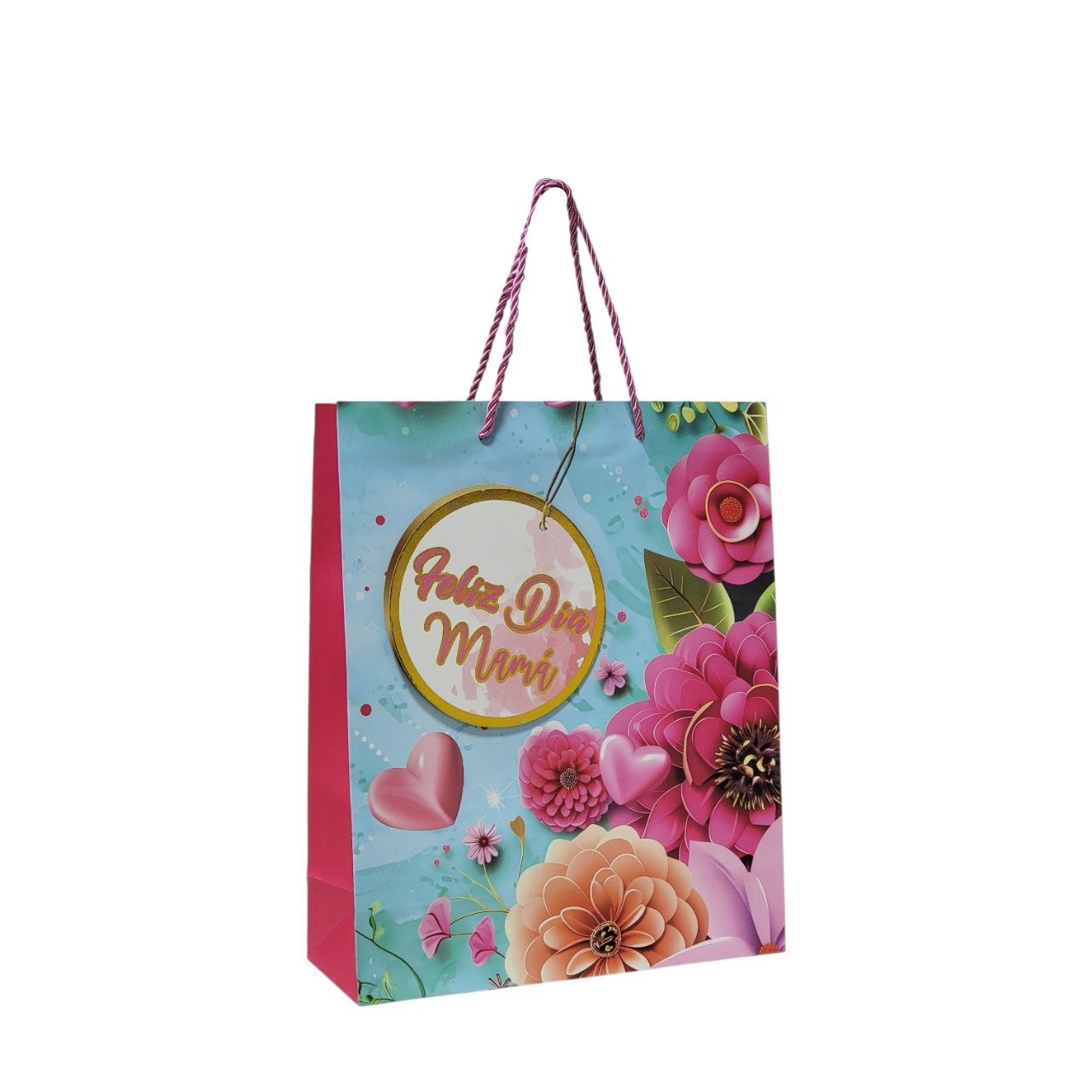 BOLSA DE REGALO PARA MAMÁ MEDIANA 32X26X10CM