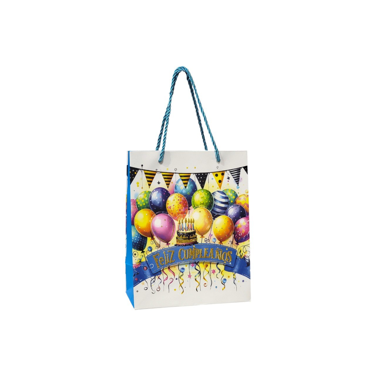 BOLSA DE REGALO DE CUMPLEAÑOS PEQUEÑA 23X18X10CM