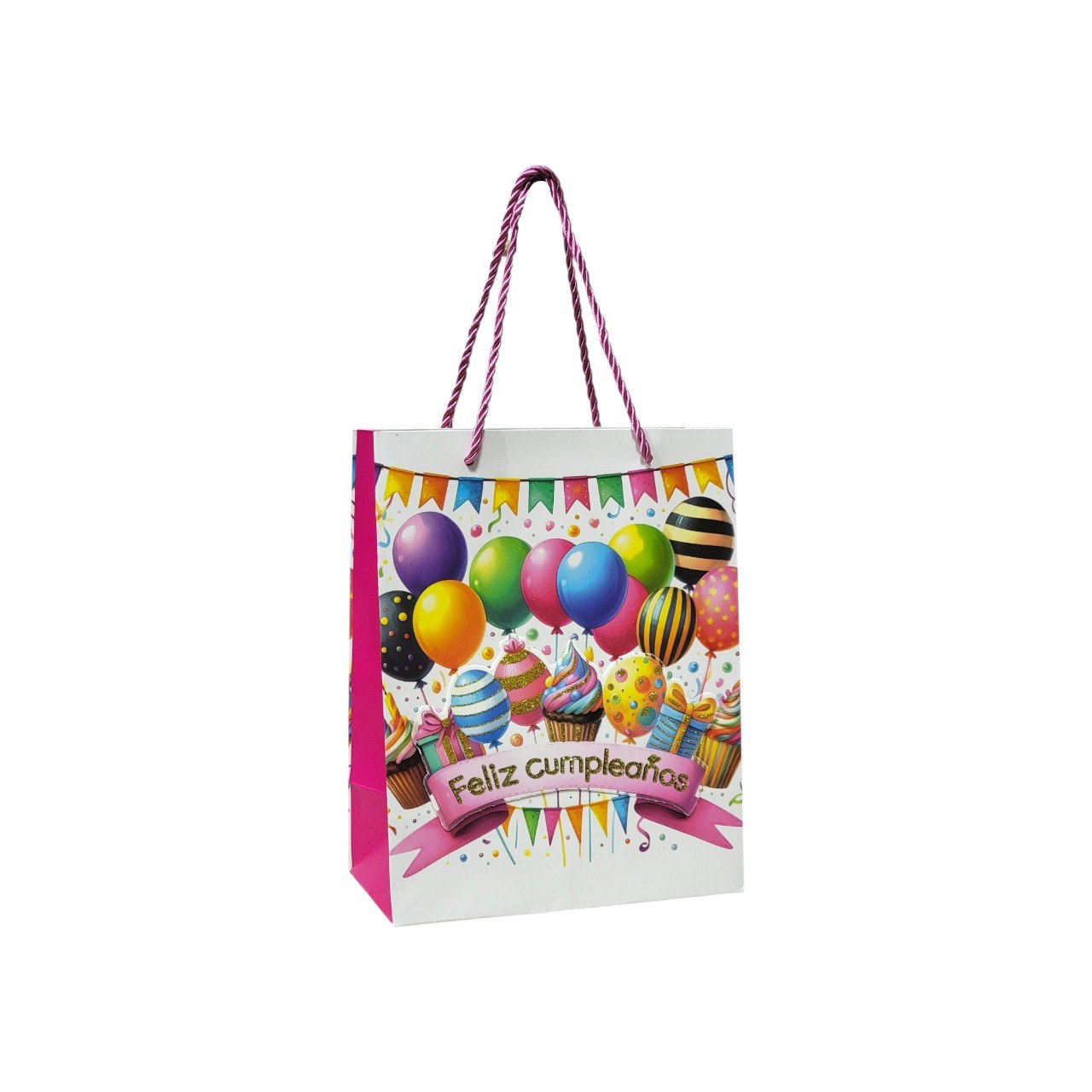 BOLSA DE REGALO DE CUMPLEAÑOS PEQUEÑA 23X18X10CM